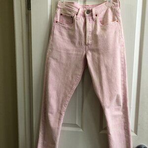Levi's 501 S Light Pink acid wash